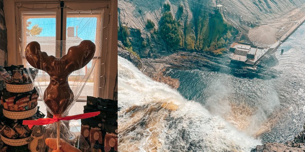 The falls and chocolate moose 